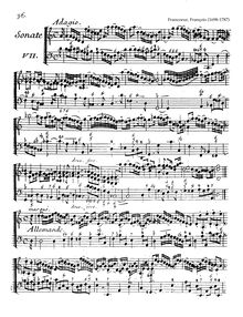 Partition Sonata No.7 en D minor, 10 violon sonates, Vol.1, 10 Sonatas for Violin and Continuo