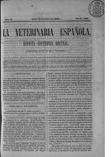 La veterinaria española, n. 120 (1860)