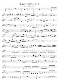Partition violon 2 (en B♭), Divertimento, Salzburg Symphony No.3