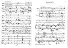Partition complète et parties, Episoden (Fünf Stimmungsbilder): Trio für Pianoforte, Violine und Violoncelle. Op. 72.