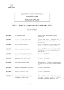 IEPP Epreuve sur documents 2005 BAC