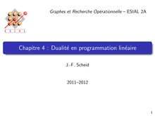 Graphes et Recherche Operationnelle ESIAL 2A