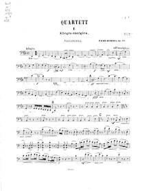 Partition violoncelle, Piano quatuor, C♯ minor, Hummel, Ferdinand
