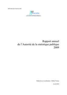 rapport 2009 de l Autorité de la statistique publique