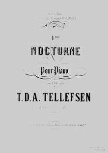 Partition complète, Nocturne No.4, Op.39, G♭ major, Tellefsen, Thomas Dyke Acland par Thomas Dyke Acland Tellefsen