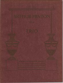 Partition couverture couleur, Piano Trio, Op.21, D minor, Hinton, Arthur