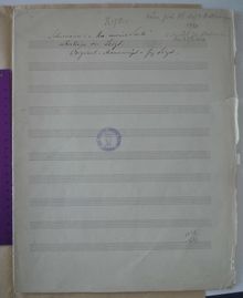 Partition Manuscript Score (S.566), Myrthen, Schumann, Robert
