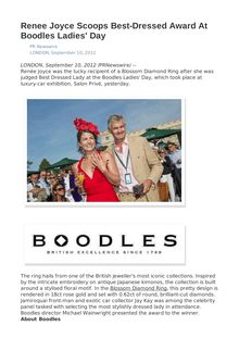 Renee Joyce Scoops Best-Dressed Award At Boodles Ladies  Day
