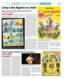 Lire l article - Lucky Luke dégaine en créole