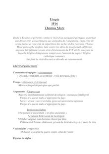 Etude d Utopie de Thomas More