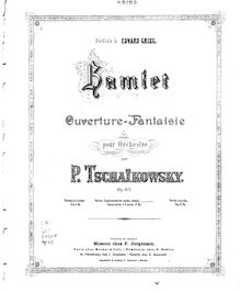 Partition complète, Hamlet (overture-fantasia), Гамлет (Gamlet)