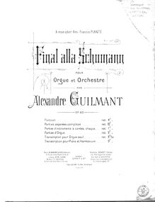 Partition complète, Final alla Schumann, sur un Noël languedocien