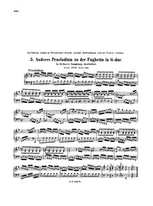Partition Prelude (alternative version, BWV 902/1a), Prelude et Fughetta