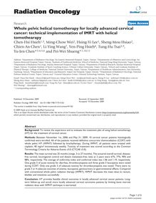 Whole pelvic helical tomotherapy for locally advanced cervical cancer: technical implementation of IMRT with helical tomothearapy