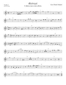 Partition viole de gambe aigue 2, Madrigali a 5 voci, Nodari, Giovanni Paolo par Giovanni Paolo Nodari