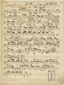 Partition Manuscript Copy, Introduction et Variations sur un motif de Rossini