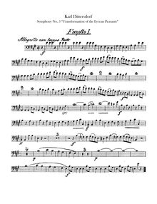 Partition basson 1, 2, 6 Symphonies after Ovid s Metamorphoses, Symphonies exprimant des métamorphoses d Ovide par Carl Ditters von Dittersdorf