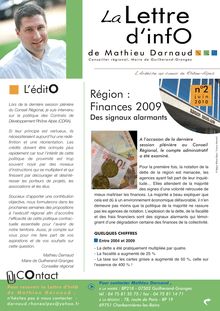 La lettre d information de Mathieu DARNAUD n°2