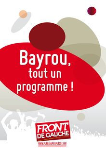 Bayrou, tout un programme !
