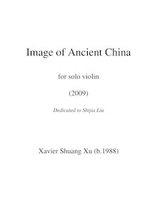 Partition complète (Revised), Image of Ancient China, Xu, Xavier Shuang