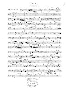 Partition basson , partie, Septet, Op.132, Grand Septour, Kalkbrenner, Friedrich Wilhelm