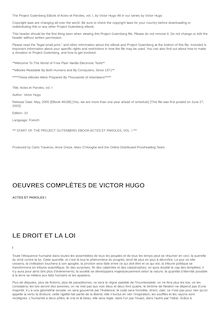 Actes et Paroles, Volume 1 par Victor Hugo