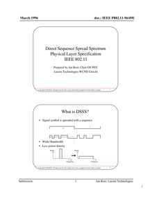 Tutorial of darft standard D3.0 of IEEE P802.11