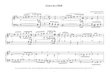 Partition complète, Prelude en E minor, BWV Anh.112, Keyboard, Bach, Johann Sebastian