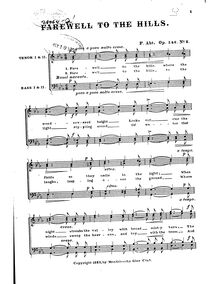 Partition complète, 3 chansons, Abt, Franz