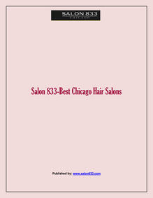 Salon 833-Best Chicago Hair Salons