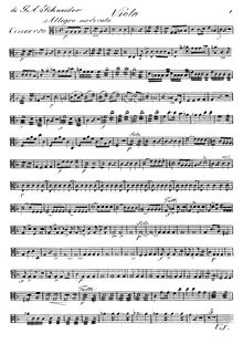 Partition altos, Concertos pour vents, Opp.83-90, F major, Schneider, Georg Abraham par Georg Abraham Schneider