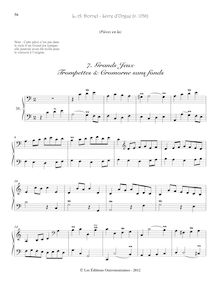 Partition 3, Grands Jeux, trompettes & cromorne sans fonds, Pièces d orgue