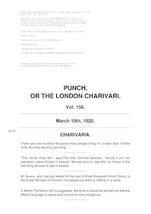 Punch, or the London Charivari, Vol. 158, 1920-03-20