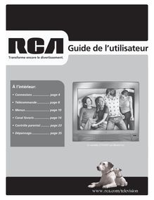 Notice Télévision RCA  27F400T