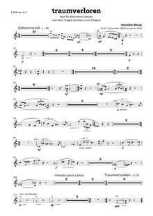 Partition cor, Traumverloren (Lost en Dreams) pour Chamber orchestre
