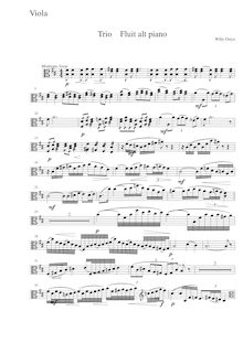 Partition de viole de gambe, Trio pour flûte, viole de gambe et Piano