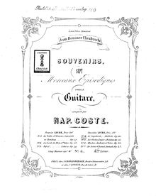 Partition No., Le Zuyderzée, Op.20, Souvenirs, Opp.17-23, Sept Morceaux Episodiques pour la Guitare