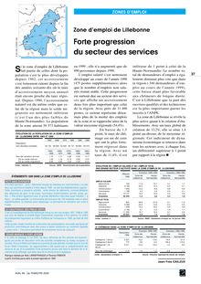 Zone d emploi de Lillebonne : Forte progression du secteur des services   