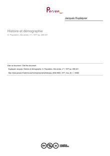 Histoire et démographie - article ; n°1 ; vol.32, pg 299-321