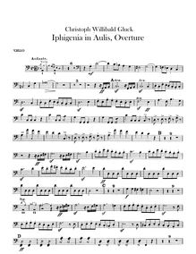 Partition violoncelles, Iphigénie en Aulide, Tragédie opéra en trois actes