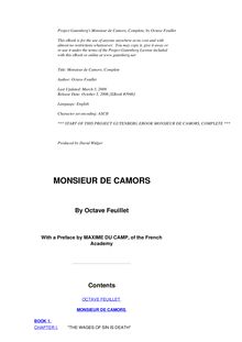 Monsieur De Camors — Complete