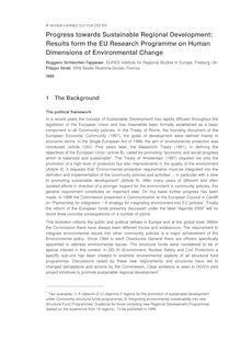 Progress towards sustainable regional development. A review of results from the EU research programme on human dimensions of environmental change.