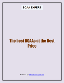 The best BCAAs at the Best Price