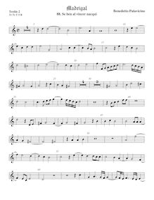 Partition viole de gambe aigue 2, Madrigali a 5 voci, Libro 7, Pallavicino, Benedetto par Benedetto Pallavicino