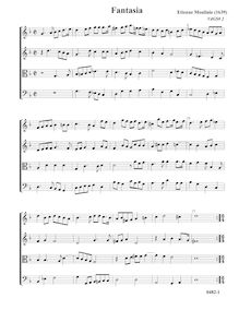 Partition Fantasia, VdGS No. 2 - partition complète (Tr Tr T B), fantaisies pour 4 violes de gambe