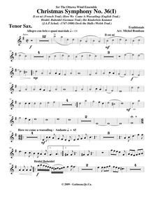Partition ténor saxophone, Symphony No.36  Christmas Symphony , F major