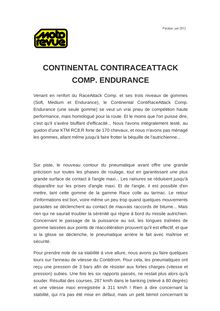 CONTINENTAL CONTIRACEATTACK COMP. ENDURANCE