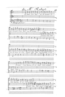 Partition 3è Elévation Amarit cum Domino à 2 voix & continuo, Elévations, 10 Motets pour 1, 2 et 3 voix
