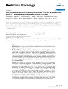 On the performances of Intensity Modulated Protons, RapidArc and Helical Tomotherapy for selected paediatric cases