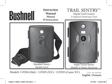 Notice Trail Sentry Bushnell  Trail Sentry 11-9204